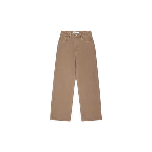GALE straight mid-rise raw twill 5-pocket pants - GOTS/Vegan, tiramisu GALE straight mid-rise raw twill 5-pocket pants - GOTS/Vegan, tiramisu, KnowledgeCotton Apparel