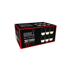 O-Wine 20-års jub. Riesling/Zinfandel 6-pk, klar, Riedel