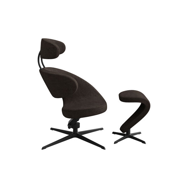 Peel 1™ med fotskammel, antrachite, Varier Furniture