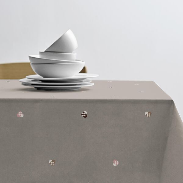 Christmas Hearts Embroidery juleduk, rose, Södahl