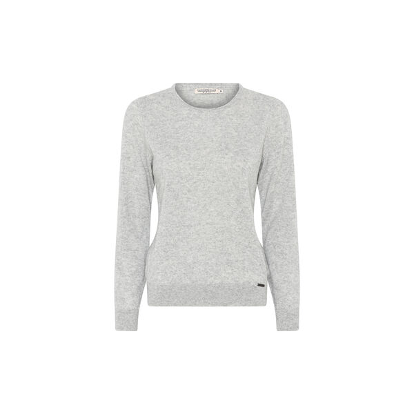 Elaine kasjmir jumper, gr&aring; melange, Micha