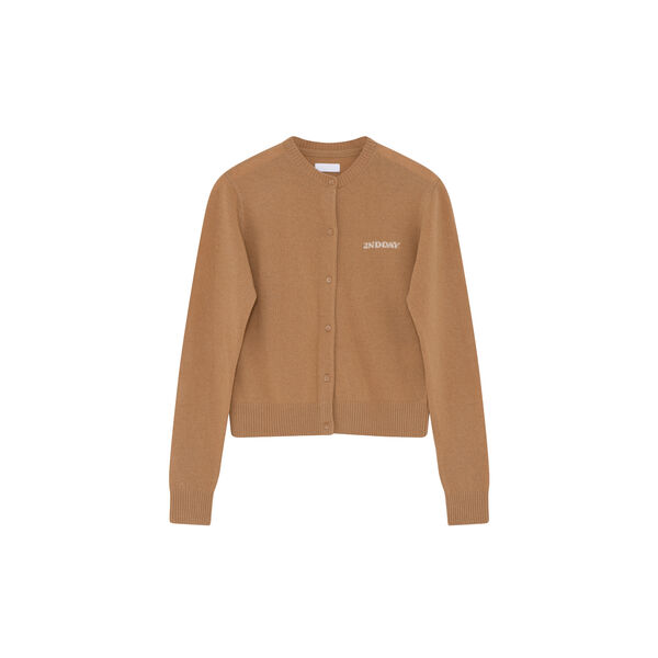 2ND Vinny TT - Soft Wool Blend Cardigan, 420131 Classic Camel, 2NDDAY