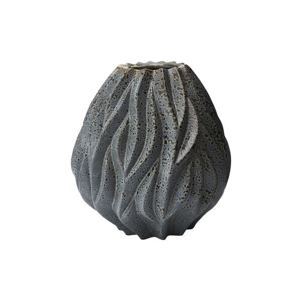 Flame vase, gr&aring;, Mors&oslash;