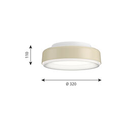 LP Grand taklampe, champagne, Louis Poulsen