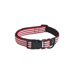 HAY hundehalsb&aring;nd M/L, red/white stripe, HAY