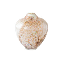 Unik skulptur kunstglass, brun multi, Magnor