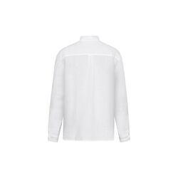 Loose linen long sleeved shirt - GOTS/Vegan, bright white, KnowledgeCotton Apparel 