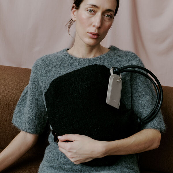 Day Woolen Pop Scrunch Bag S, black, DAY ET