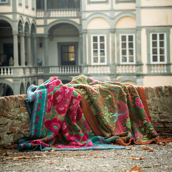 Paradisiaco pledd, green, Frati Home