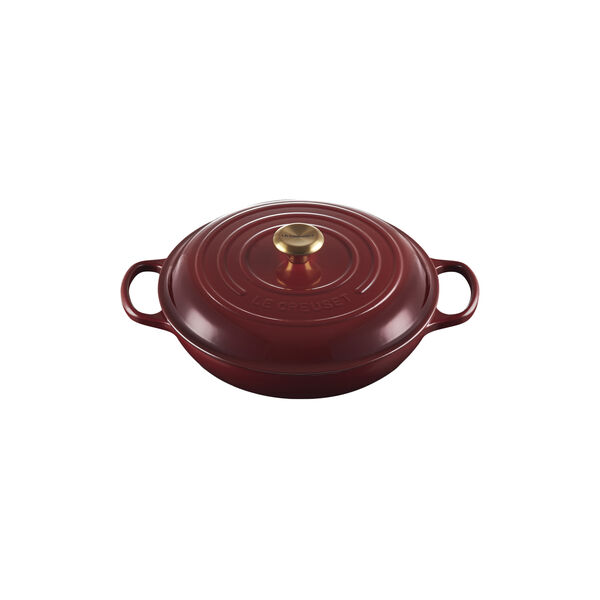 Signature st&oslash;pejern buffetgryte 30 cm, garnet, Le Creuset