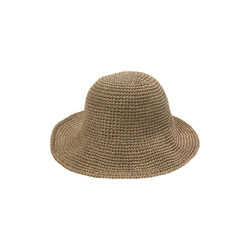 RAFFIA Hatt bred brem, taupe, Bella Ballou