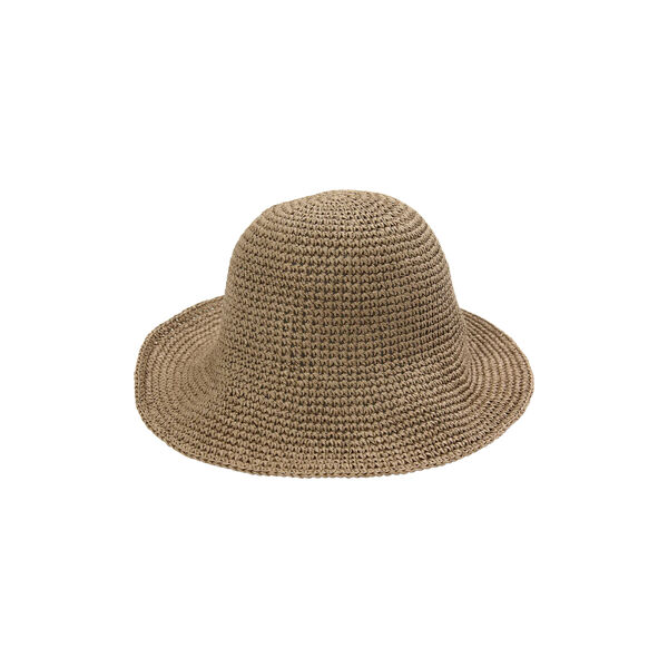 RAFFIA Hatt bred brem, taupe, Bella Ballou
