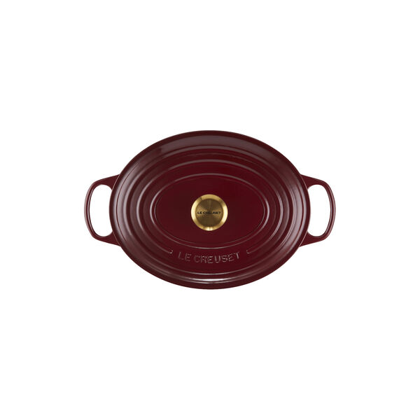 Signature oval gryte 6,3 L, garnet, Le Creuset