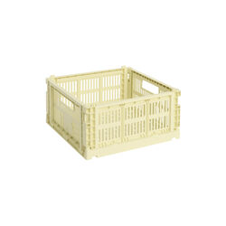 HAY Colour Crate Medium Square, light yellow, HAY