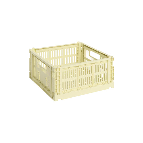 HAY Colour Crate Medium Square, light yellow, HAY
