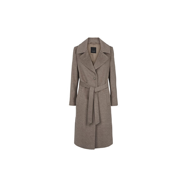 Cashmere Coat W Clareta Belt Midi, mink beige, SAND Copenhagen