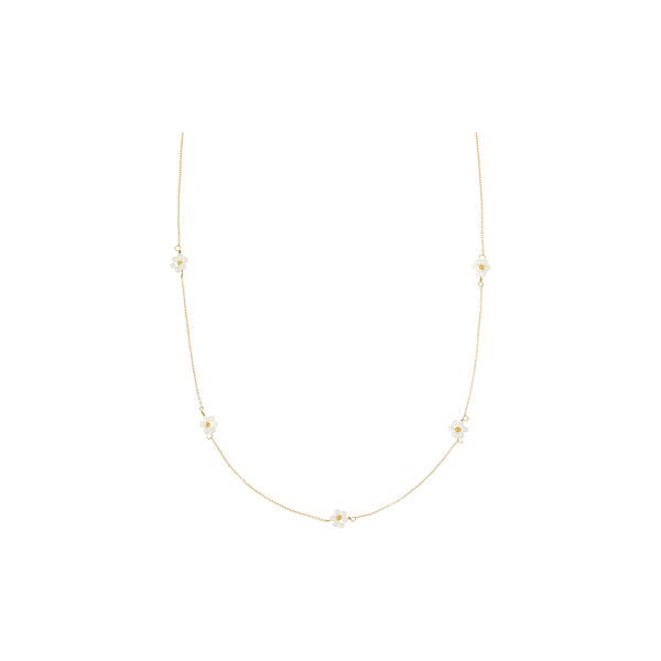Dainty Pearl Flower Collar Necklace, Orelia