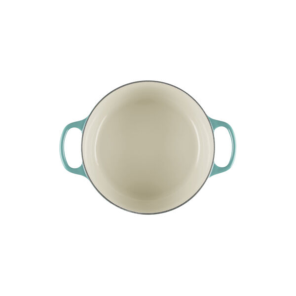 Signature st&oslash;pejern rund gryte &Oslash; 24 cm, bleu riviera, Le Creuset