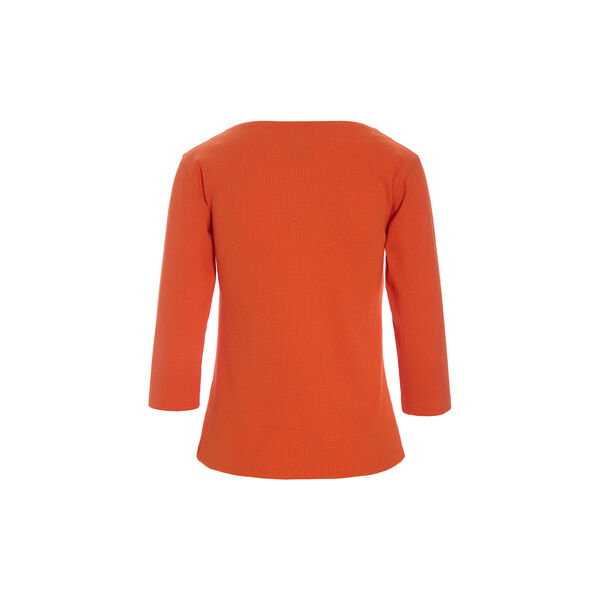 Naibu rib blouse with 3/4 sleeve, fireworks, BITTE KAI RAND