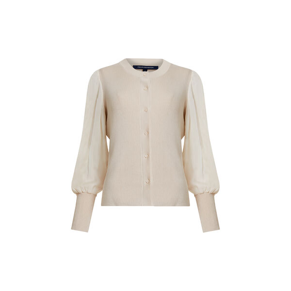 KRISTA MIX L/S cardigan, classic cream, French Connection