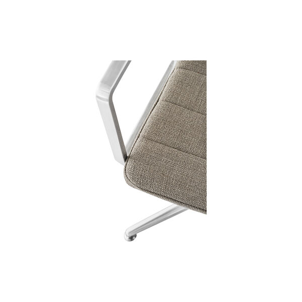 VIPP452 Swivel Chair with Gliders, dark sand/polished aluminium VIPP452 Swivel Chair with Gliders, dark sand/polished aluminium, Vipp