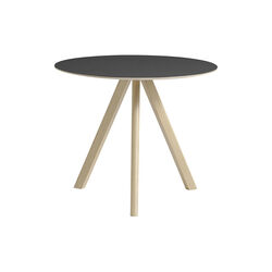 CPH20 spisebord, matt lacquer oak/black, HAY