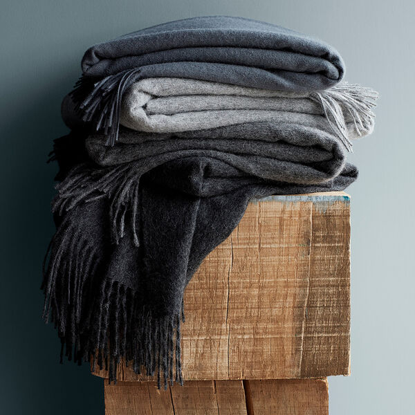Classic pledd, dark blue, ELVANG