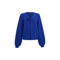Kenly Blue Rosette Knit Cardigan, cobalt blue, French Connection