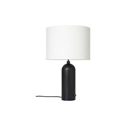 Gravity Table Lamp, blackened steel/white, GUBI