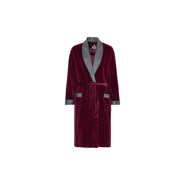 Davos morgenkåpe, bordeaux/sliver collar, Ambassador 1867