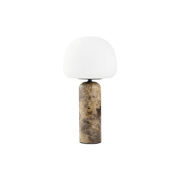 Kin bordlampe, brun marmor, Northern