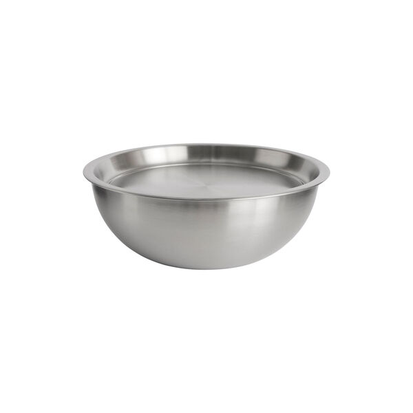 Outdoor Market Steel Bowl with Lid, stainless steel, HAY
