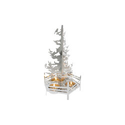 Vinterskog telysholder, sølv, Jette Frölich Design