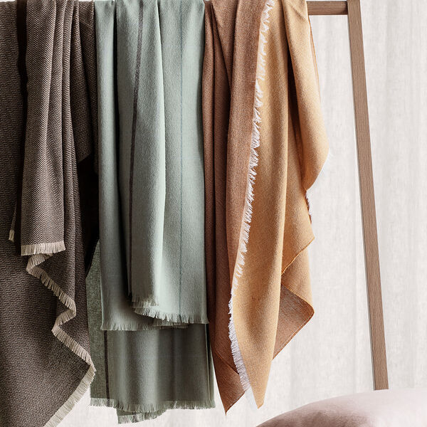 Square pledd, light grey, ELVANG