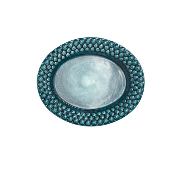 Bubbles tallerken 20x16 cm, ocean, Mateus