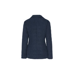 Laser Dotted Quilted Blazer, dark indigo, Ilse Jacobsen Hornbæk