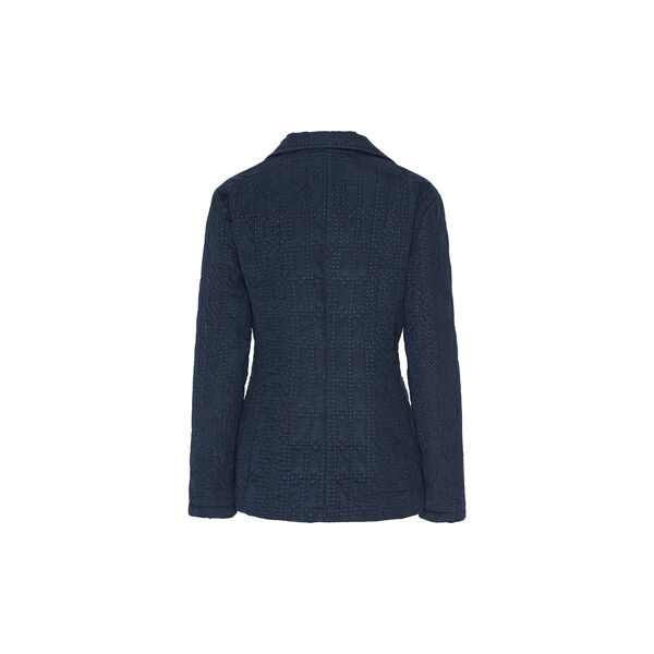 Laser Dotted Quilted Blazer, dark indigo, Ilse Jacobsen Hornbæk