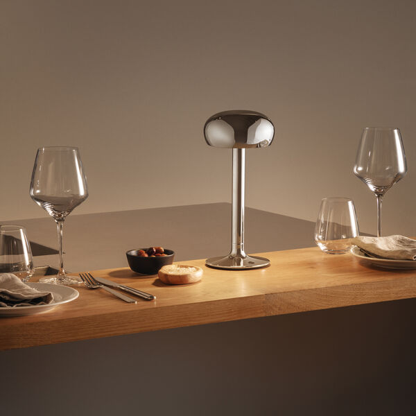 Emendo LED-batterilampe, krom, Eva Solo