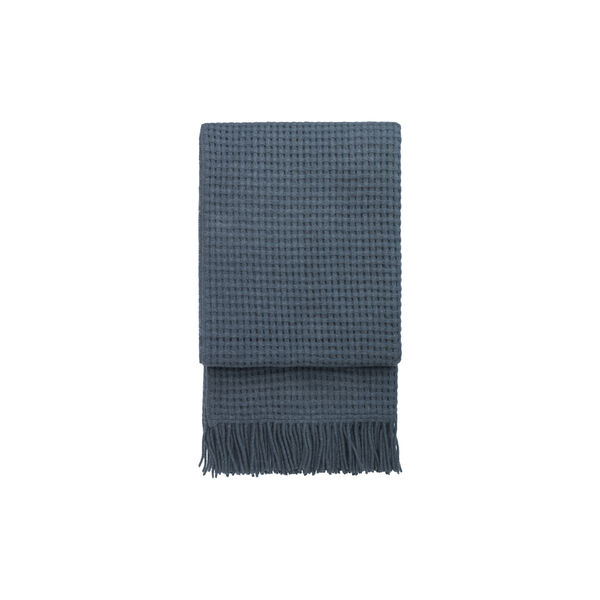 Basket pledd, bl&aring;, ELVANG