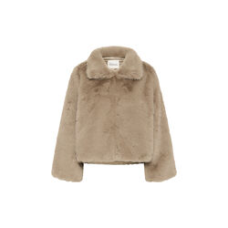 MWAlexa Fur Jacket, greige, My Essential Wardrobe