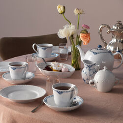 Musselmalt Halvblonde fl&oslash;tekanne, 17 cl, Royal Copenhagen