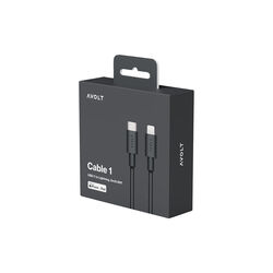 Cabel 1 USB-C to lightning, stockholm black, Avolt