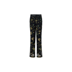 ROSHENE SEQUIN FLARE TROUSERS, black sequin multi, French Connection