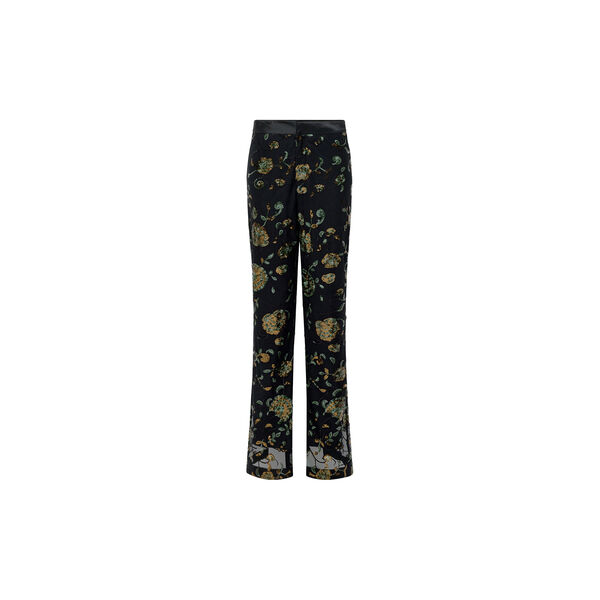 ROSHENE SEQUIN FLARE TROUSERS, black sequin multi, French Connection