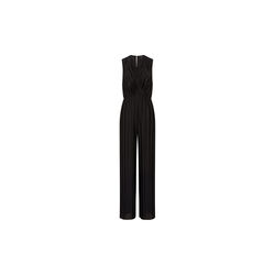 RONNIE PLEATED V NECK JUMPSUIT, blackout, French Connection