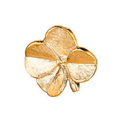 Firkl&oslash;ver pin, gullbelagt, Flora Danica Jewellery