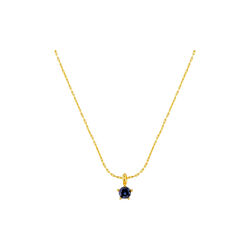 Fine Blue Collar Necklace, pale gold, Orelia