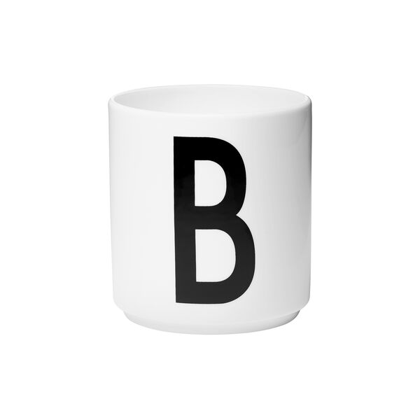 Arne Jacobsen porselenskopp, B, Design Letters