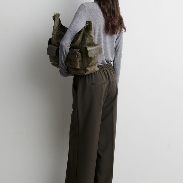 Fique Classic Trousers, black olive, Second Female