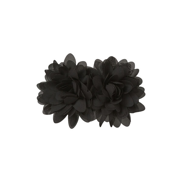 Arabella Flower Hair Clip, black, Becksöndergaard